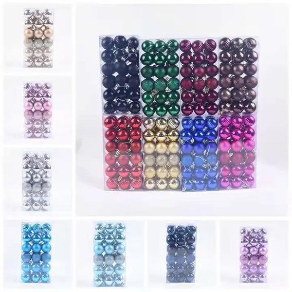 32 Pcs Mini Colored Ornaments