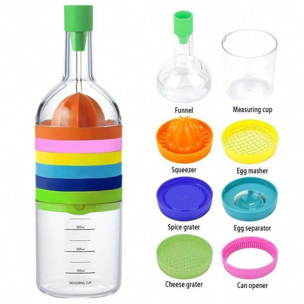 Multifunctional 8 in 1 Kitchen Tool Bottle