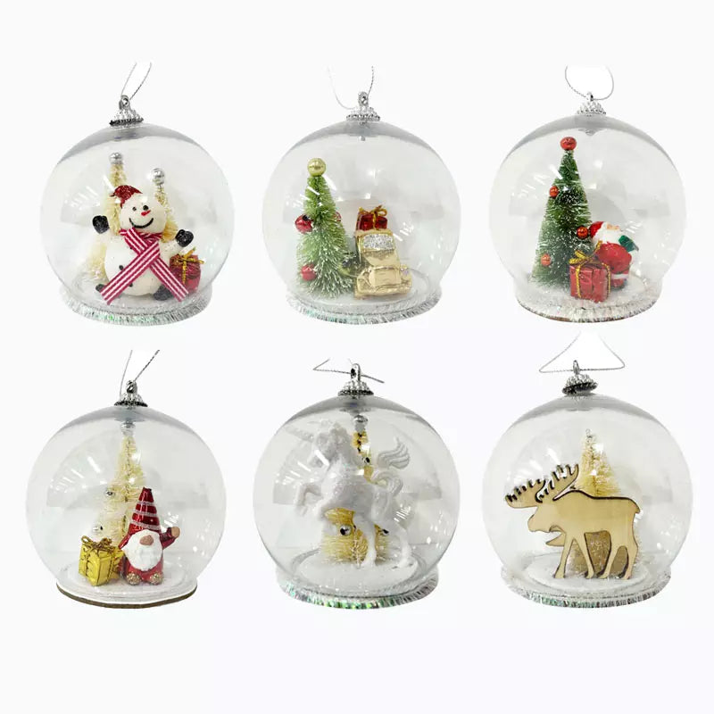 6 Packs Shatterproof Christmas Ornaments