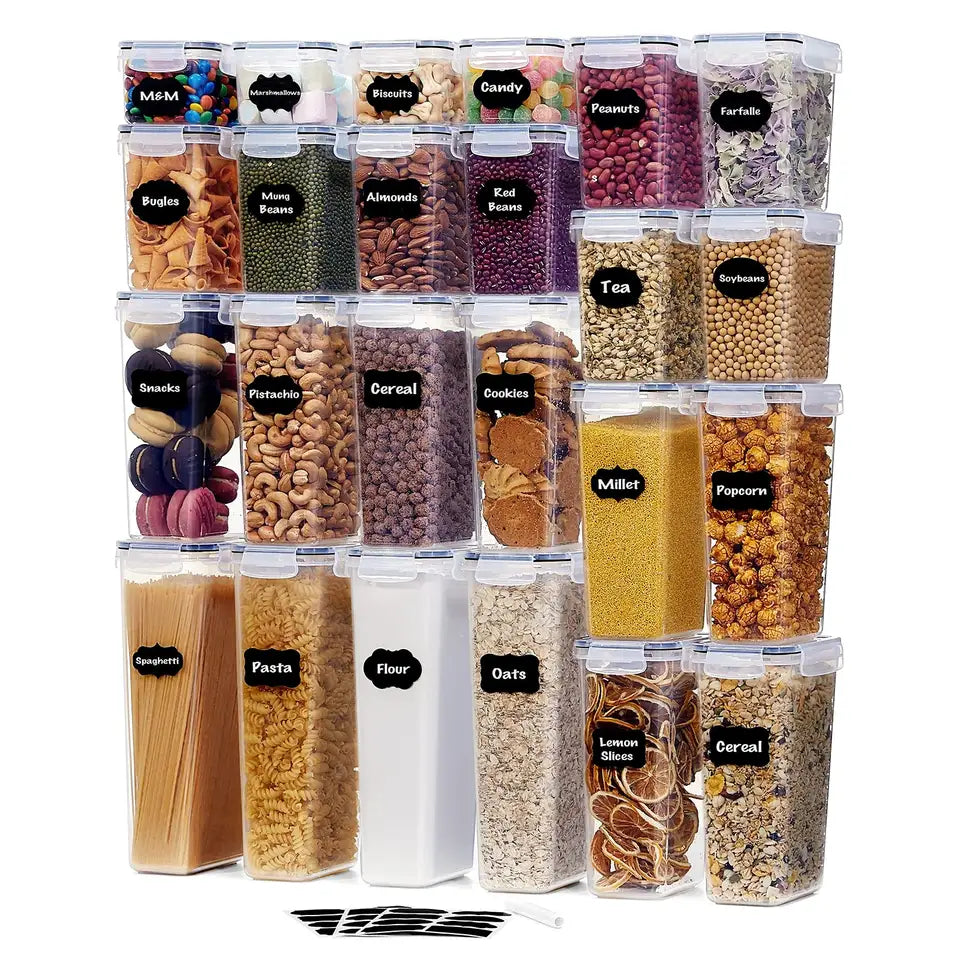 Plastic Cereal Large Airtight Food Storage Containers